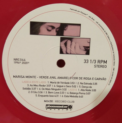 LP Marisa Monte – Verde Anil Amarelo Cor De Rosa E Carvão (2020) - Rio Records