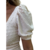 Cropped Manga Bufante Lastex Costa - Velki´s Moda Feminina