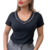 Blusa Manga Curta Decote V Pérolas - Velki´s Moda Feminina