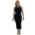 Vestido Longuete Canelado Regata