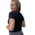 Blusa Manga Curta Decote V Pérolas