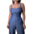 Macacão Longo Alça Lastex Costas - Velki´s Moda Feminina