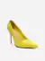 AREZZO SCARPIN AMARELO COURO SALTO ALTO FINO - comprar online