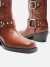 Arezzo Bota Marrom Couro - comprar online