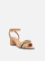 AREZZO SANDÁLIA BEGE TRAMADA SALTO BLOCO PEDRARIA CECÍLIA - comprar online