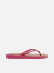 AREZZO CHINELO DE DEDO ROSA PALMILHA MARROM BRIZZA