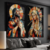 Quadro Decorativo Jesus e Maria Abstrato - Kit com 2 Quadros - comprar online