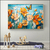 Quadro Decorativo Flor Com Borboletas Moderno