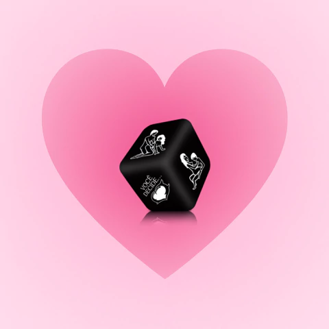 Dado posições hétero preto