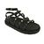 Papete Gladiadora Feminina Birken Pedras Tiras Ajustáveis Fivela Confortável - ZATURE
