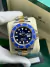 Relógio Rolex Submariner Misto Azul 18k na caixa