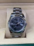 Relógio Rolex Datejust cinza oyster com caixa e manual
