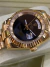 Relógio Rolex Day-Date preto gold c Caixa e Manual - comprar online