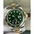 Relógio Rolex Submariner Misto Verde 18k na caixa