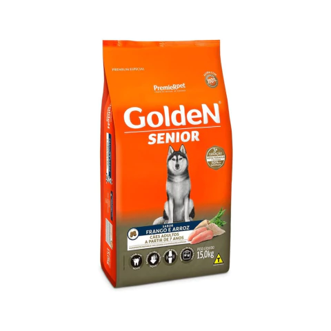 Raçao Golden Cao Adulto Senior 15 KG