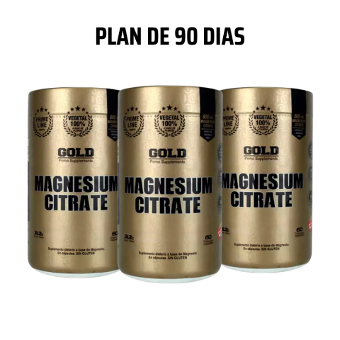 MAGNESIO GOLD NUTRITION X3- PLAN 90 DÍAS