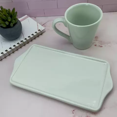 PLATO RECTANGULAR VERDE