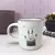 JARRO RECTO BLANCO MATE CON ANIMALES - Mercado De Diseño Online