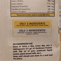 Proteina Vegana Vainilla Herbivore - comprar online