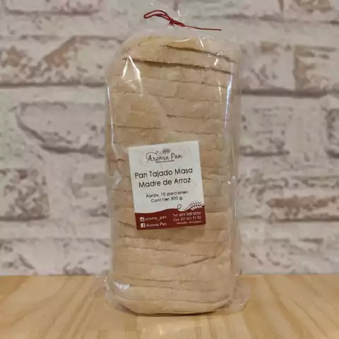 Pan Tajado Masa Madre de Arroz 500gr