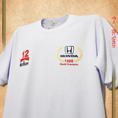 Camisa F-1 McLaren Branca 1988