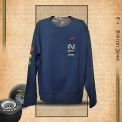 Camisa Ayrton Senna manga longa - Azul - comprar online
