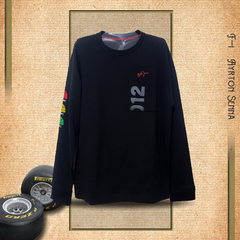 Camisa Ayrton Senna manga longa - Preta - comprar online