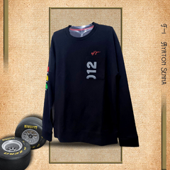 Camisa Ayrton Senna manga longa - Preta - loja online