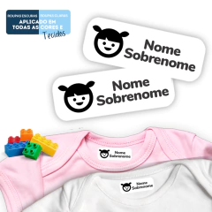 Etiquetas Termocolantes Laváveis Uniformes - Menina - A partir 36 Pçs PB Girl-8 - comprar online