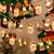 Cordas de Natal a pilhas, Papai Noel, boneco de neve, guirlanda, LED, luz decora na internet