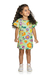 Vestido feminino infantil Elian Estampado Flores Kids