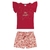 Conjunto Infantil Feminino Marlan - Blusa e Short - Shine