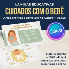 50 Lâminas educativas Cuidados com o Bebê - Mundo da Obstetrícia