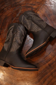 Bota Masculina Bulls Horse Preta - ARIZONA OESTE