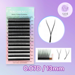 Pestañas Nagaraku Interlaced Y-Shaped Eyelashes 0.07D 13MM