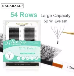 Pestañas Nagaraku 54 Filas 5D W 0.07D Mix