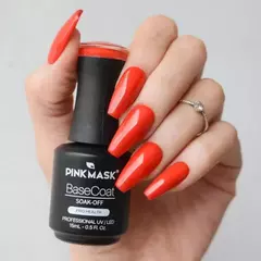 Base Coat 2 en 1 - Color Red Velvet - Pink Mask