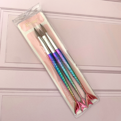 Pinceles Para Acrilico X3 Cola De Sirena Eloise 084345