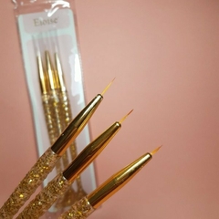 Liner Cola De Sirena Glitter Dorado X3 - comprar online