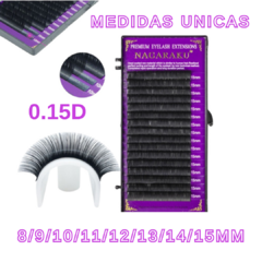 Pestañas Nagaraku 0.15D Medidas Unicas