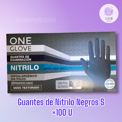 Guantes de Nitrilo - Negro - Talle S Caja x100U. en internet