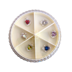 Dijes Corazones X6 - Cherimoya 1112