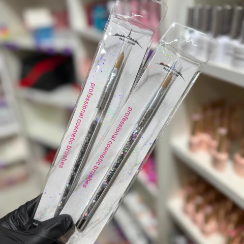 Pincel Kolinsky Paris Night Con Glitter Para Acrilico Numero 8