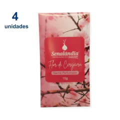 Imagem do Kit 4 Cheirinho de Carro Sachê de Aromas Clássicos Aromatizador Automotivo