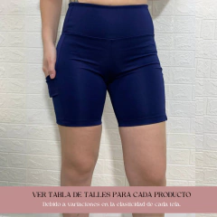 Biker con bolsillo azul marino en internet