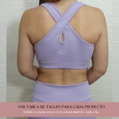 Top Cruzado Nori Lila - tienda online