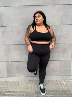 Calza larga negra Premium