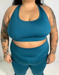 Top cruzado Petrol Dark - CRUZIANA