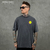 Camiseta Oversized Fuck Off Cinza - loja online