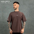 Camiseta Oversized No Risk No Story Marrom na internet